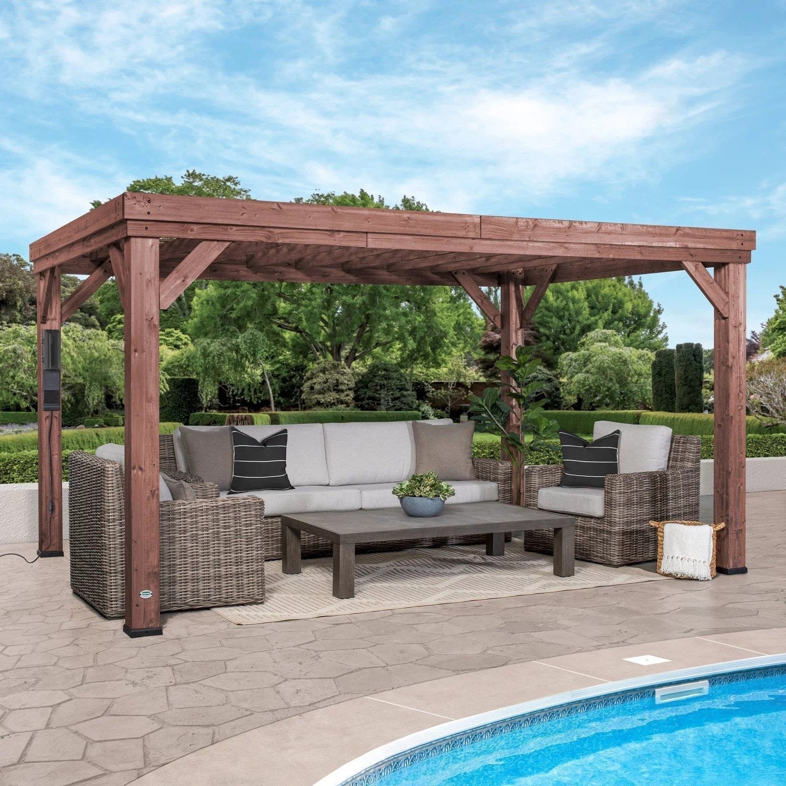 14×10 Brockton Pergola - Image 1