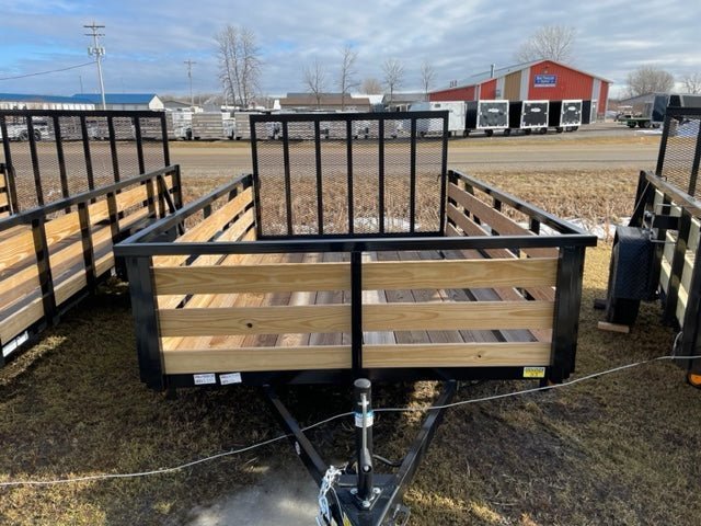 7×10 Heavy-Duty Utility Trailer – Single Axle with Wood Floor & LED Lights - Image 1