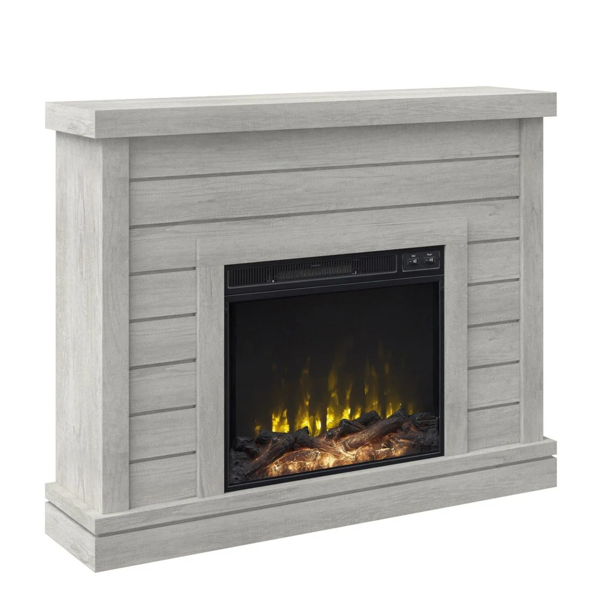 Alaya Wall Mounted Electric Fireplace Sand & Stable Finish - Image 1