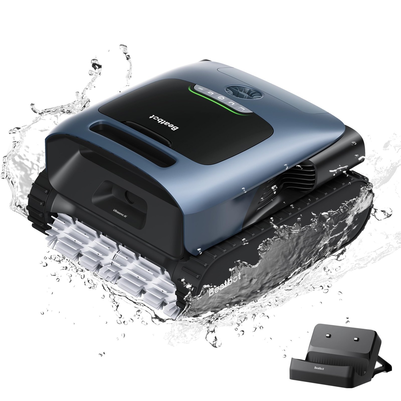 Beatbot AquaSense Pro Cordless Pool Cleaner Robot – Clarifies Water, Cleans Surface, Floor, Walls and Waterline, Intelligent Path Optimization, Surface Parking-Dark Blue - Image 1