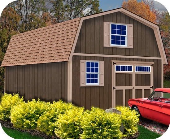 Best Barns Virginia 16×32 Wood Storage Garage - Image 1