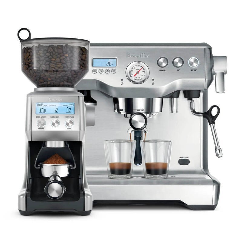 Breville Dynamic Duo Dual Boiler Espresso Machine and Smart Grinder Pro Package, Stainless Steel – BEP920BSS - Image 1
