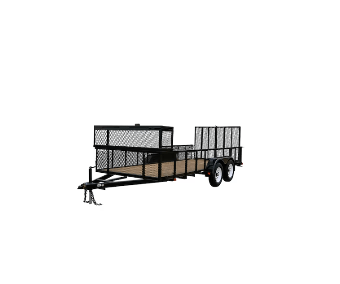 Carry-On Trailer 6-ft x 16-ft Treated Lumber Utility Trailer with Ramp Gate - Image 1