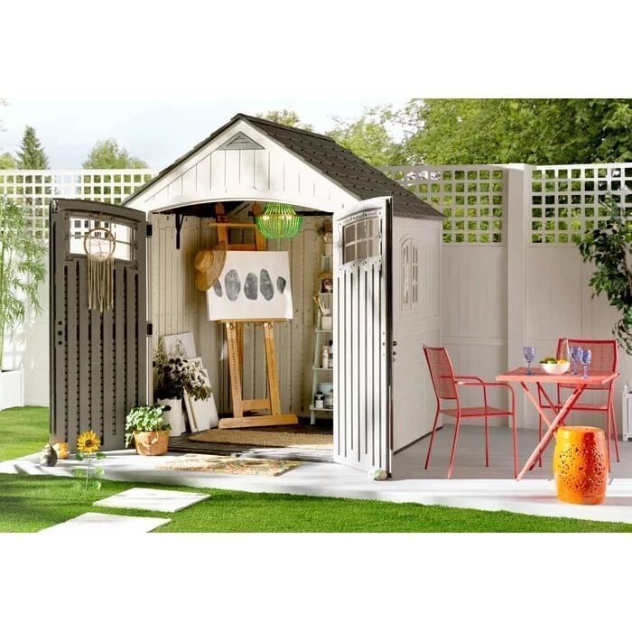 Cascade 7 ft. W x 4 ft. D Plastic Storage Shed - Image 1