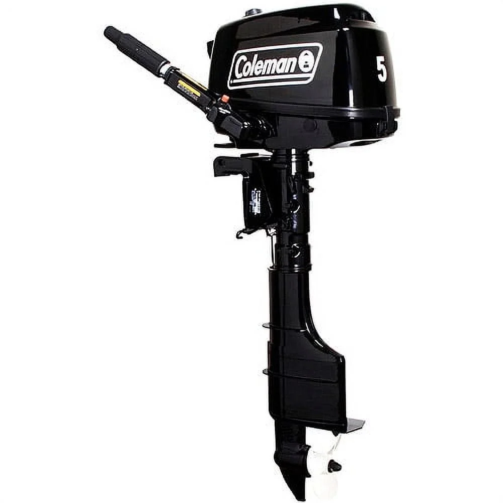 Coleman Powersports 5 HP 4 Stroke Outboards Boat Motors with Easy Pull Start F5BMS - Image 1