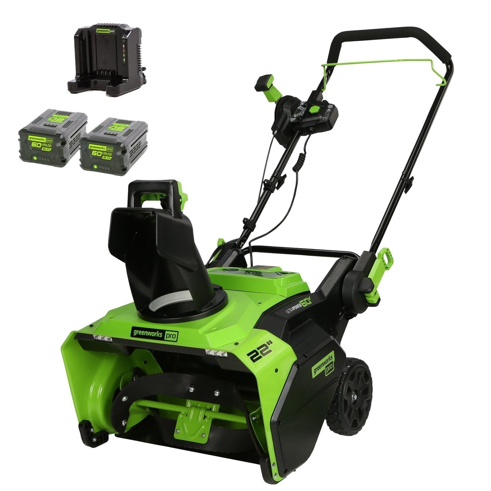 Greenworks 60V 22″ Snow Blower Battery Powered Brushless Motor - Image 1