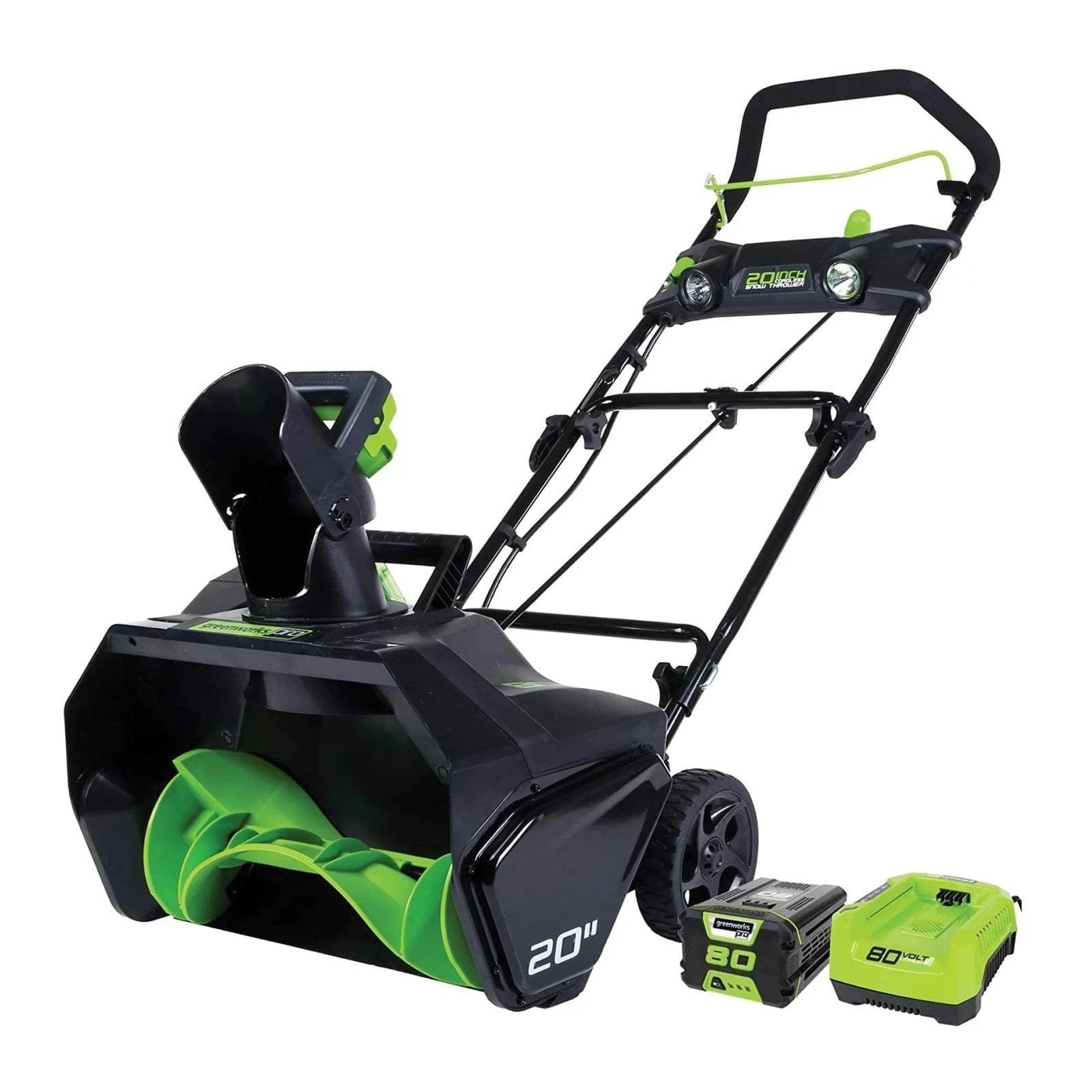Greenworks Pro 80V 20 inch Snow Thrower with 2Ah Battery and Charger - Image 1