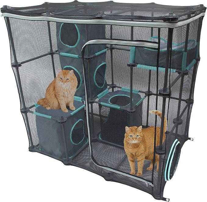 Kitty City Outdoor Mega Catio Furniture and Play Kit for Cats - Image 1